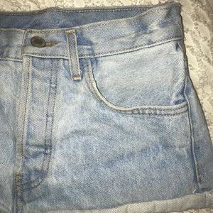 Brandy Melville Light Wash Denim Shorts